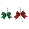 Crafters Square Mini Bows - Red and Green - 24