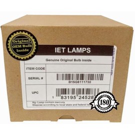 IET Lamps Replacement Lamp Assembly with Genuine Original OEM Bulb Inside for Smart Board 01-00161 Projector (Power by Ushio)