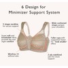 DotVol Women's Full Coverage Minimizer Bra Comfort Wirefree Non Padded