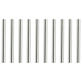 10 Pcs Stainless Steel Round Rods 20cmx1mm Solid Round Rods for DIY Craft Model Car