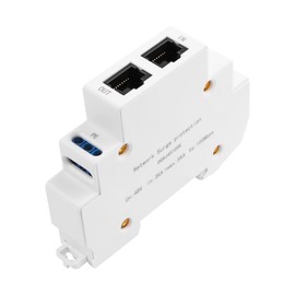 SinLoon DIN-Rail Ethernet Surge Protector 100Mbps POE Surge Protector 1-2-3-6 for Switch, Router, Surveillance Camera, Network Device