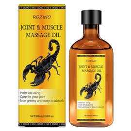 Soothing Massage Oil for Muscle Relaxation & Joint Comfort，Infused with Argan Oil, Ginger & Jojoba Oil， Fast Absorbing, Non Greasy Formula for Hydrating Skin Care (3.38FLOZ)