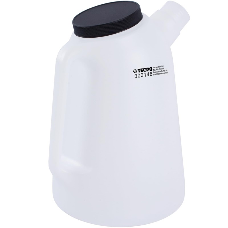 TECPO Oil Can with Flexible Spout and Lid 5L