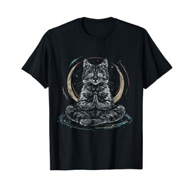 Meditation Cat Yoga Spiritual Hindu Buddhist Zen Buddha Men Women Kids T-Shirt