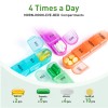 Odaro Best Monthly Pill Organizer 4 Times a Day 30