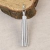 Silver | Tassel on Hook - Handbag Charm | Mini