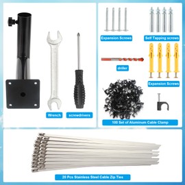 Nuo desire Adjustable Starlink Mounting Kit for Starlink Internet Kit Satellite, Starlink Roof Mount with Starlink Mount Adapter Compatible with V2 Starlink (Starlink Mount V2)