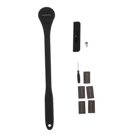 2 in 1 Back Hair Trimmer Scratcher Scrubber Adjustable Angle Long Curved Handle Back Hair Remover Black