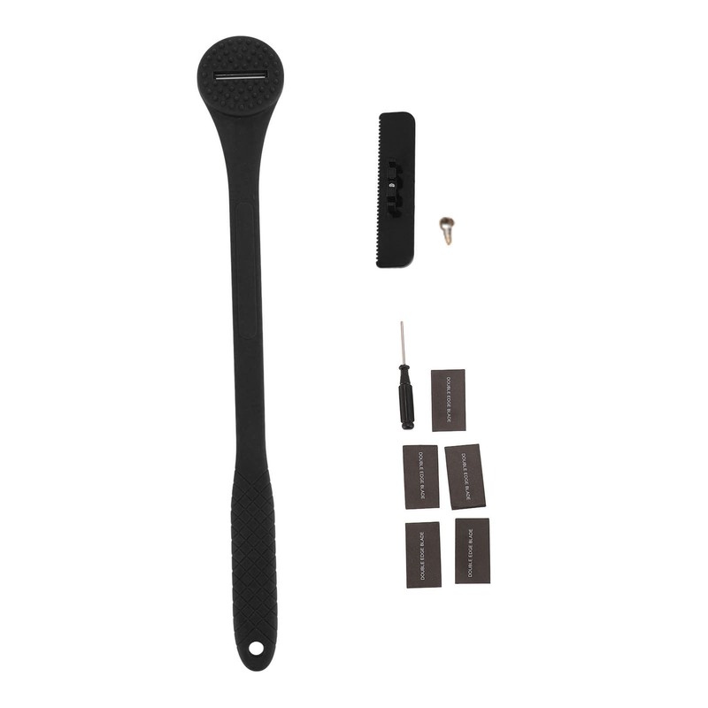 2 in 1 Back Hair Trimmer Scratcher Scrubber Adjustable Angle