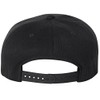 Joe's USA Koloa Surf Hexagon Patch Logo Solid Snapback Hat-Black/w