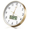 TIMESS Atomic Analog Wall Clock, WWVB Self-Setting Battery Operated 12"