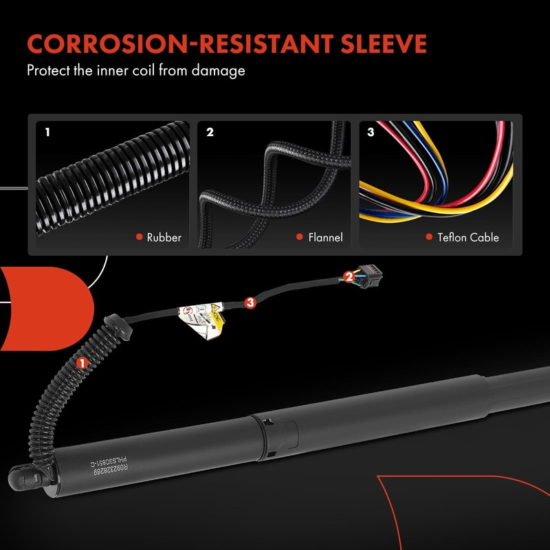 A-Premium Rear Power Lift Support Shock Strut Compatible with Volkswagen