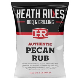 Heath Riles BBQ Rub - Pecan Seasoning, Champion Pitmaster Recipe, Legendary Rubs For Smoking & Grilling, 80+ BBQ Championships, 2 lb./32 oz.