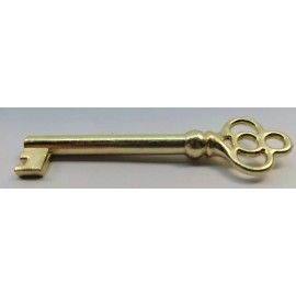 Furniture Knowledge Polished BRASS KEY skeleton vintage retro door drawer cabinet mortise antique