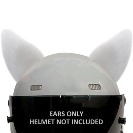 WAYUTO Fox Ear Helmet Accessories Self Adhesive Detachable Fun Helmet Cover Retrofit Decor for Snowboarding Skiing Motorcycle Scooter Biking Cycling Skating Helmet Kid & Adult Helmet not Included