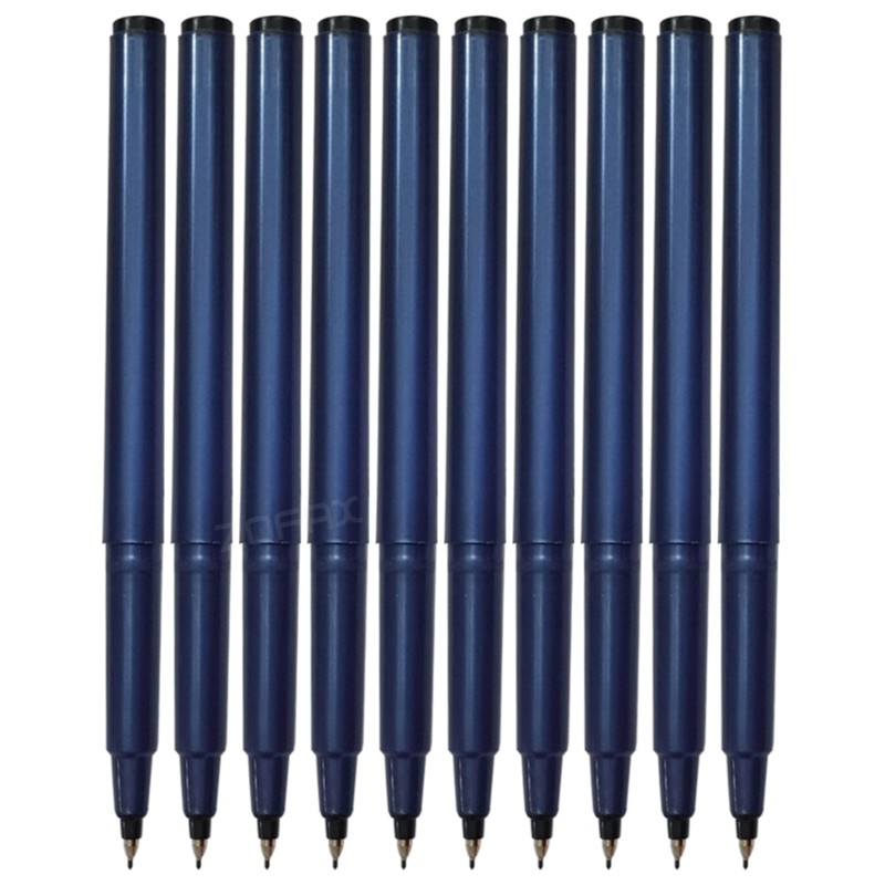 HF830 Fineliner Pens, BLACK, Fine Point (0.5mm), Pack of 10,