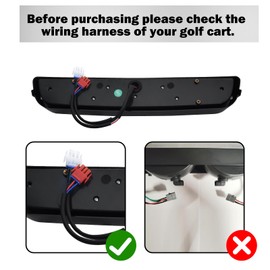 Orle Oko LED Headlight Light Bar for EZGO TXT Golf Cart (1996-2013, Gas & Electric) – 12V Replacement Headlights Light Kit, Plug-and-Play Installation