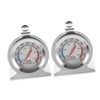 KONTONTY 2Pcs Stainless Steel Oven Thermometers Dual Scale High Temperature