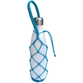 Elegante soporte para botella de agua para Swell - Compatible con S'well, Mira, Manna y Simple moderno botellas 9, 17, 25 oz - Red duradera, hecha a mano - Libera tus manos, evita caídas y abolladuras