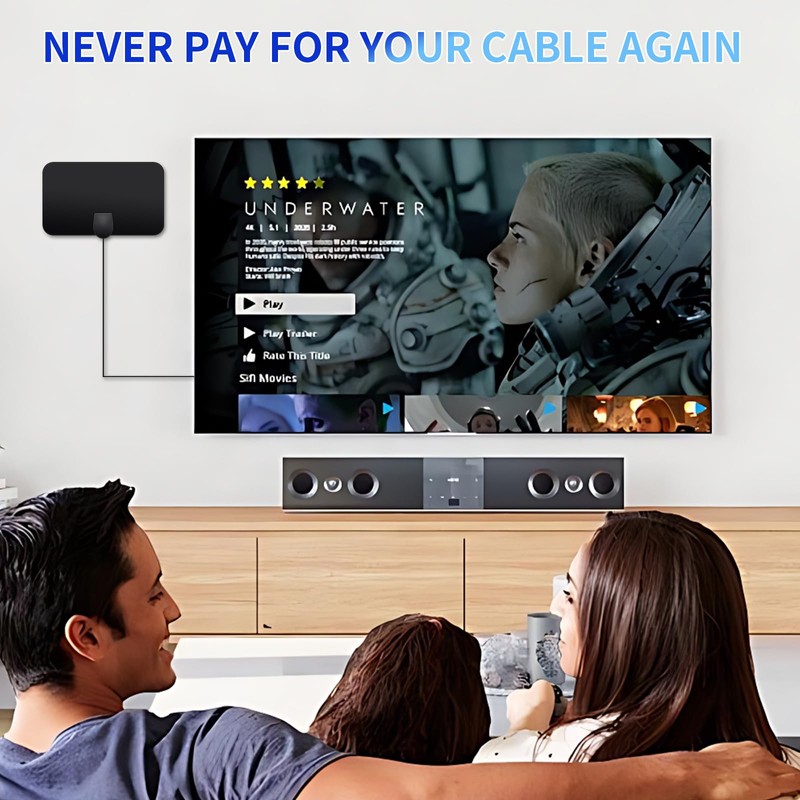 TV Antenna, Indoor high-Definition Digital Antenna, Amplifier Signal Amplifier, Indoor