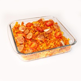 CGNWEEPS 8×8in Square Glass Baking Dish, 1.6QT Glass Baking Pan, Baking Dishes for Oven