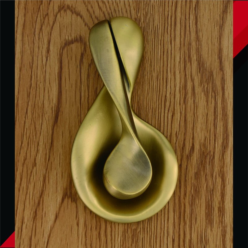 ZhongWang European Minimalist Ball Door Knocker (Antique Brass)