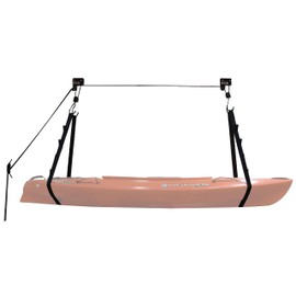 Extreme Max 3004.0204 Kayak/Canoe/Bike/Ladder Hoist & Lift for Storage in Shop or Garage - 120 lb. Capacity,Black