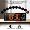 Koolertron Digital Wall Clock, 13-inch Large Display, LED Digital Clock