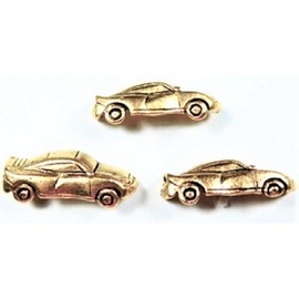 Race Car Push Pin 15pc Set, Antique Gold