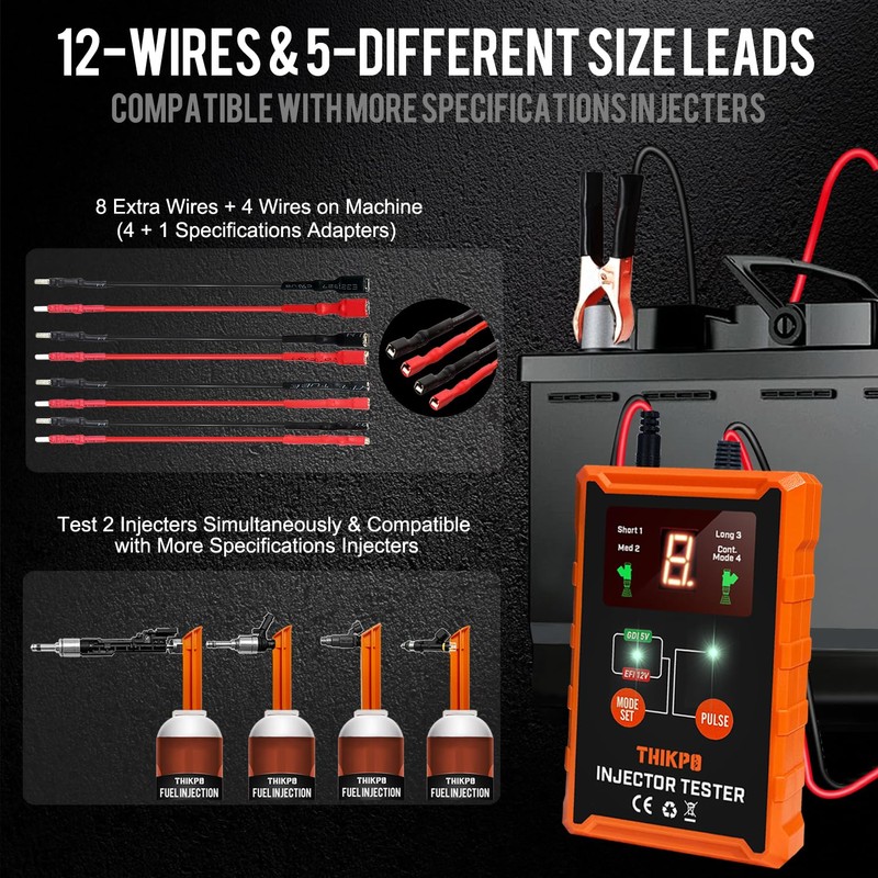 Universal Fuel Injector Tester and Cleaner Tool Kit, DIY Cleaning