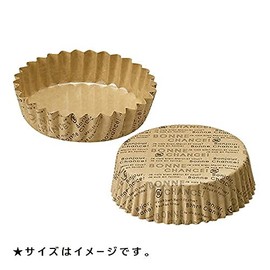 FBAPTC07522N-150 Pet Cups, Round Size, 3.0 inches (7.5 cm) x Height 0.9 inches (2.25 cm) (Natur), 150 Pieces, Pet Cups, Paper, Pure White Pet, Madeleine Cup