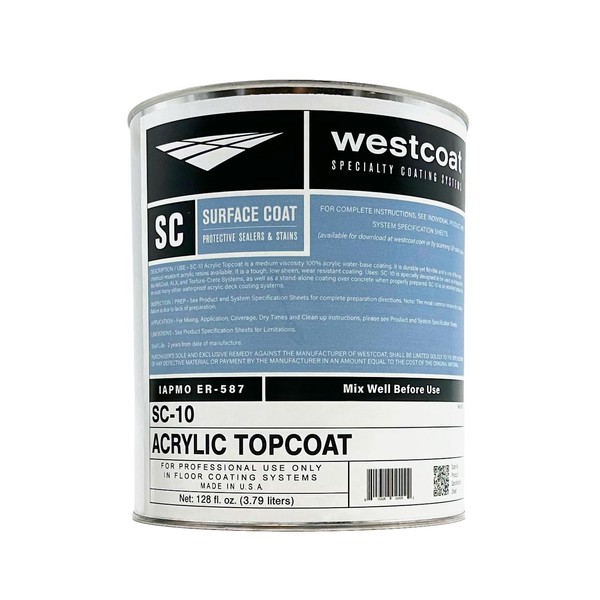 Westcoat SC-10 Pigmented Water-Based Acrylic Topcoat | Mission Red |