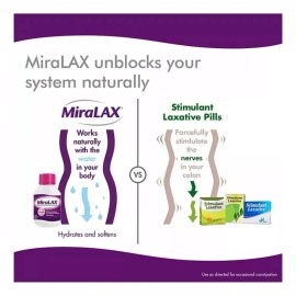 Miralax Laxante Polvo Eficaz Estreñimiento (578g) 34 Dosis