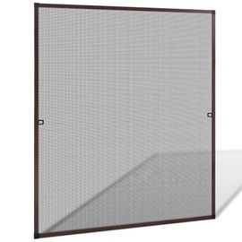 ZJMTOCYU Adjustable Brown Window Screen for Fresh Air, Durable Aluminum Frame, Fits, Easy to Assemble, 51.2"x59"