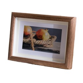 marysgift 8x10 Photo Frame Wall Mounted for Pictures Posters & Certificates Compact Picture Frames - Brown, 10" x 8"