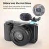 SMALLRIG Cold Shoe Adapter with Furry Windscreen for Sony ZV-1