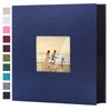 Linen 4x6 Photo Album with Cover Window, 200/300/600 Pockets