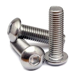 MonsterBolts - #10-32 x 1/2" Button Head Socket Cap Screws, ASME B18.3, Stainless Steel, 100 Pack