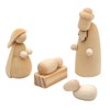 Dekohelden24 Wooden Nativity Figures, Size Selectable Via Drop Down Menu