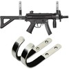 RALSPEC 2 x Padded Rifle Wall Mounting Hooks Gun Rack