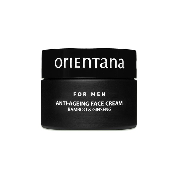 Orientana - Natural Face Cream for Men | Bamboo and Ginseng | Anti-Ageing Face Cream | Regenerates Nourishes Moisture | Smooths & Reduces Wrinkles - 50 g