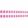 LBPEPAMZ 24Pcs Valentine's Day Press on Nails Short Square Fake