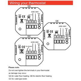 Staright Wi-Fi Smart Thermostat Temperature Controller APP Control 5A Compatible with/Home Water Floor Heating for Home - White