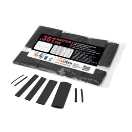ISOLATECH 357-Piece Magnum Heat Shrink Tubing Blank Set Bag Black 2:1 without Glue
