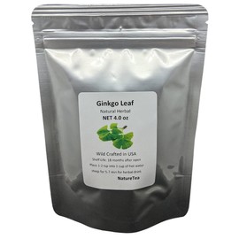 Ginkgo Leaf - Premium Ginkgo Biloba Loose Leaf 100% from Nature (08 oz)