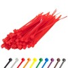 Gocableties Cable Ties 100pcs Red 150mm x 3.6mm with 40lb