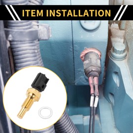 REPAIROCK Coolant Temperature Sensor for Ford F-150 1997-2010 Water Temperature Temp Sender Sending Unit Sensor Gold Tone