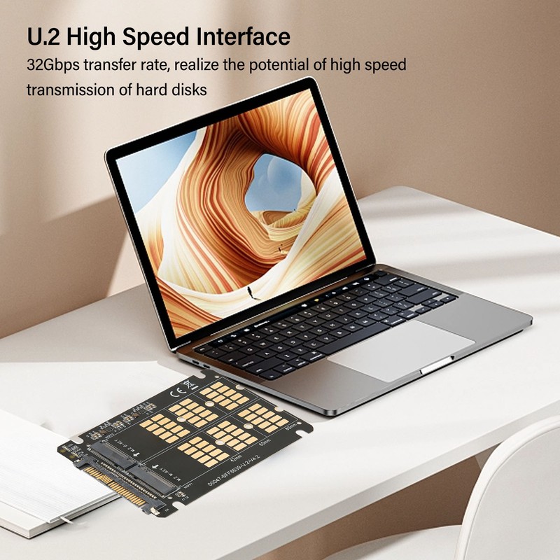 M.2 NVME SATA to U.2 Adapter Card NVME SATA Dual