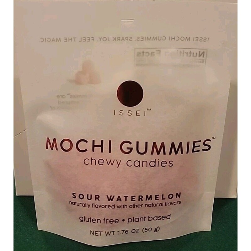 ISSEI Mochi Gummies Vegan/Gluten Free (Sour Watermelon) (6×) (1.76 OZ