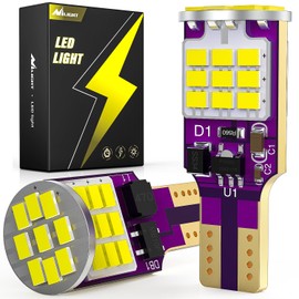 Nilight 921 - foco LED para luz de marcha atrás, 6500 K, xenón blanco 912 T15 906 922 W16W, súper brillante 3020 27SMD de repuesto para coche/maletero, 2 unidades